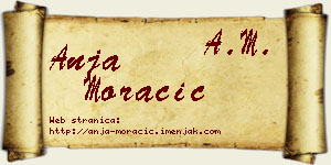 Anja Moračić vizit kartica